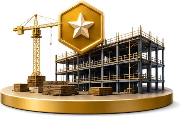 Gold recognition tier pedestal